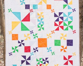 Pinwheel Party Quilt Pattern PDF