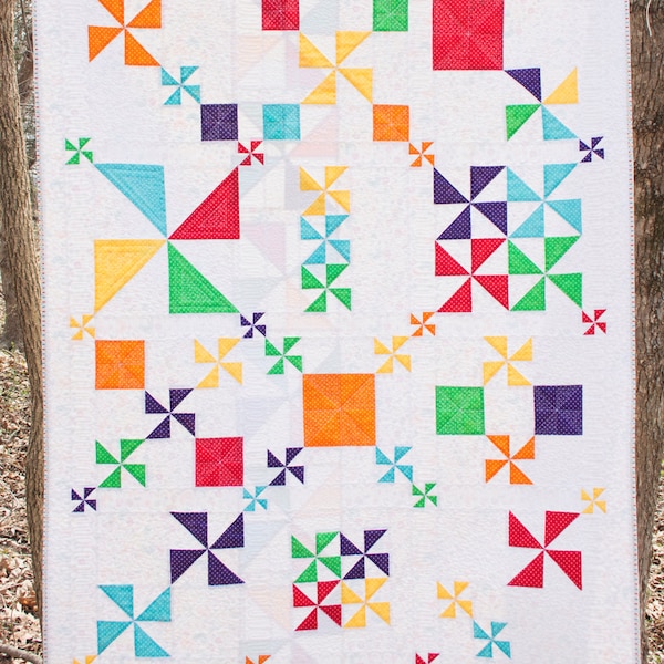 Pinwheel Party Quilt Pattern PDF