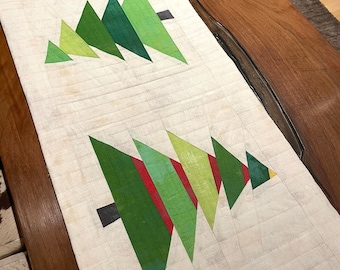 Tree Lot Christmas Table Runner Pattern PDF