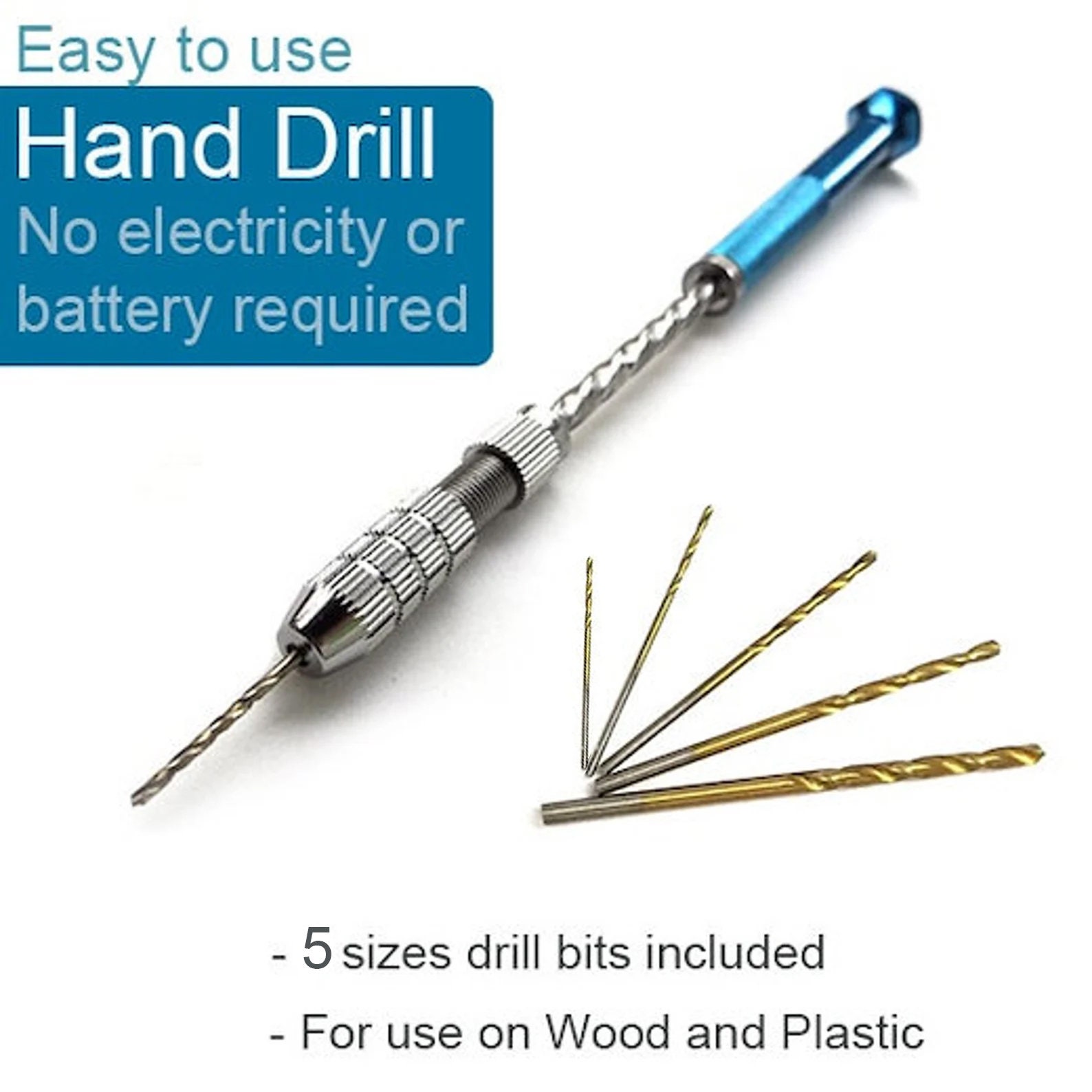 Hand Drill For Resin Molds, 12 Cm Black Pin Vise With 10 Pcs Steel Drill  Bits (0.8-3mm), In Resin Epoxy Polymer Clay Wood, Making Jewelry Keychain  Pen