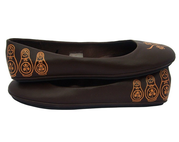 brown ballet pumps