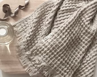 Set Of 2 - Turkish Cotton Soft Waffle Small Towel - ( Best Selling, Wedding Gift, Teacher Gifts, Mother&#39;s Day Gift Spa Gift, Gift Box
