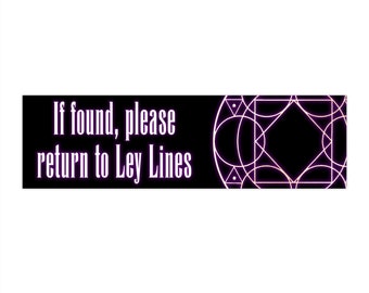 Pegatinas para parachoques "Si se encuentran, regrese a las líneas ley" de FFXIV