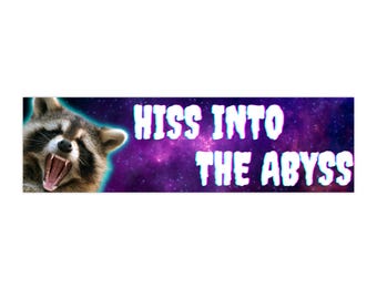 Silbido en el abismo pegatinas para parachoques