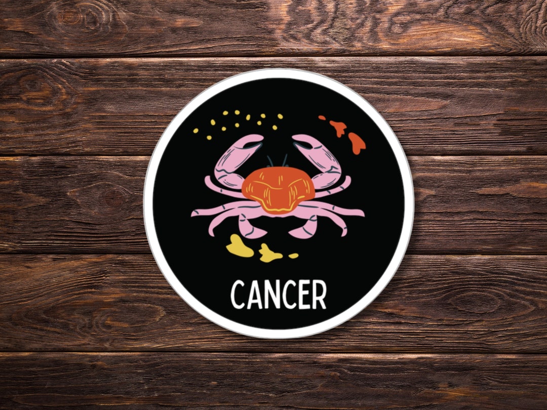 Cancer Sticker Zodiac Signs Astrology Sticker Horoscope Sticker Zodiac ...