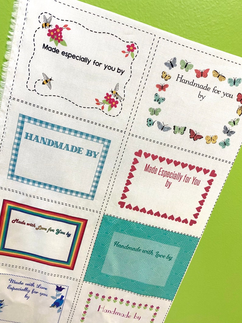 10 Fun Quilt Labels by Tracy Miller for Modern Yardage Etsy