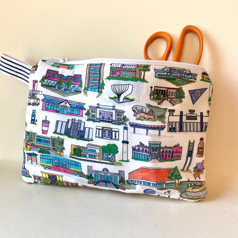 BYU Campus Fabric 56 Wide Print on Quilting Cotton Etsy