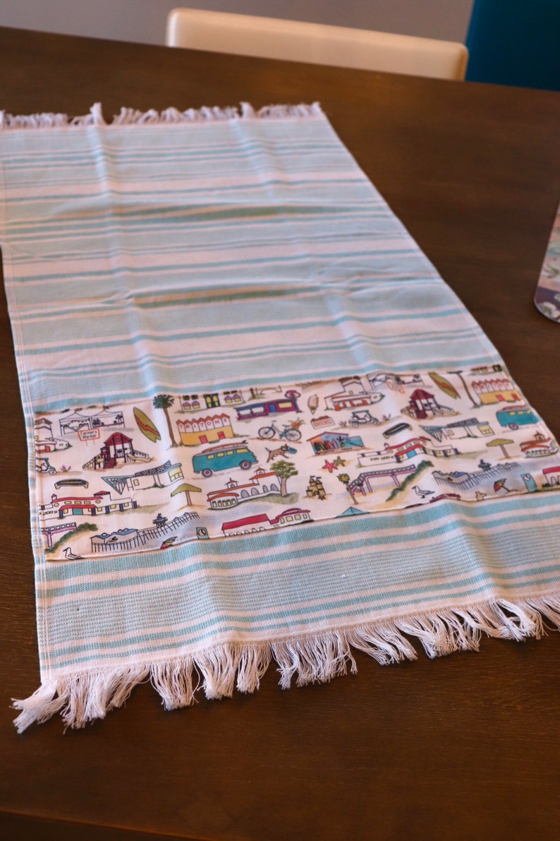 California Theme Gift San Clemente Dish Towel