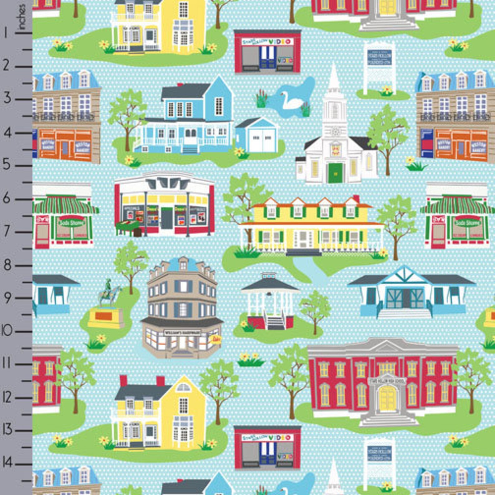Stars Hollow Fabric 56 wide print on Quilting Cotton Etsy