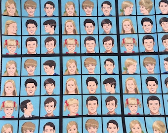 Here's the Story, Brady Bunch-Inspired-- fat quarter