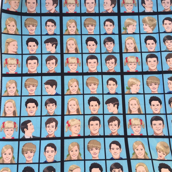 Here's the Story, Brady Bunch-Inspired-- fat quarter