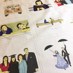 Single Gilmore Girls-Inspired Fabric Panel --10&quot;