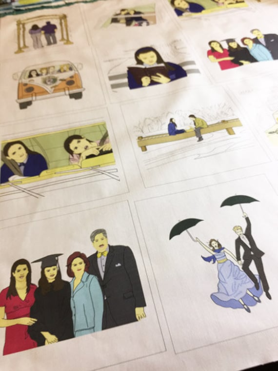 Single Gilmore Girls-Inspired Fabric Panel --10"