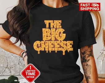 Boss&#39;s Day T-Shirt The Big Cheese Funny Shirt for Boss Appreciation Gift Humorous Office Tee Boss Gift Idea