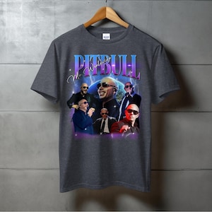 Pitbull Graphic Tee Shirt, Concert Memorabilia, Music Artist Merchandise, Fan Gift, Unique T-Shirt for Music Lovers