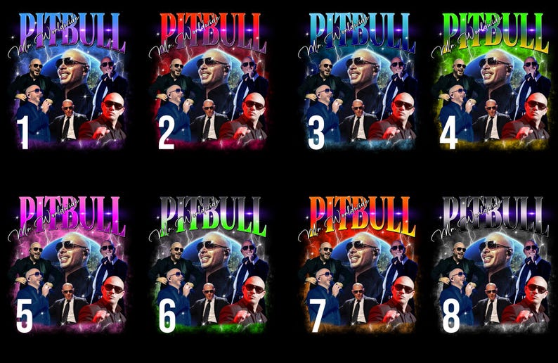 Pitbull Music Legend Poster, Retro Concert Art Print, Vintage Style Wall Decor, Pop Culture Icon Poster, Music Memorabilia