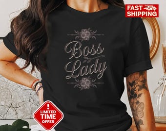 Boss Lady T-Shirt, Boss&#39;s Day Gift, Boss Lady Graphic Tee, Gift for Boss, Boss Appreciation Shirt, Boss&#39;s Day Present