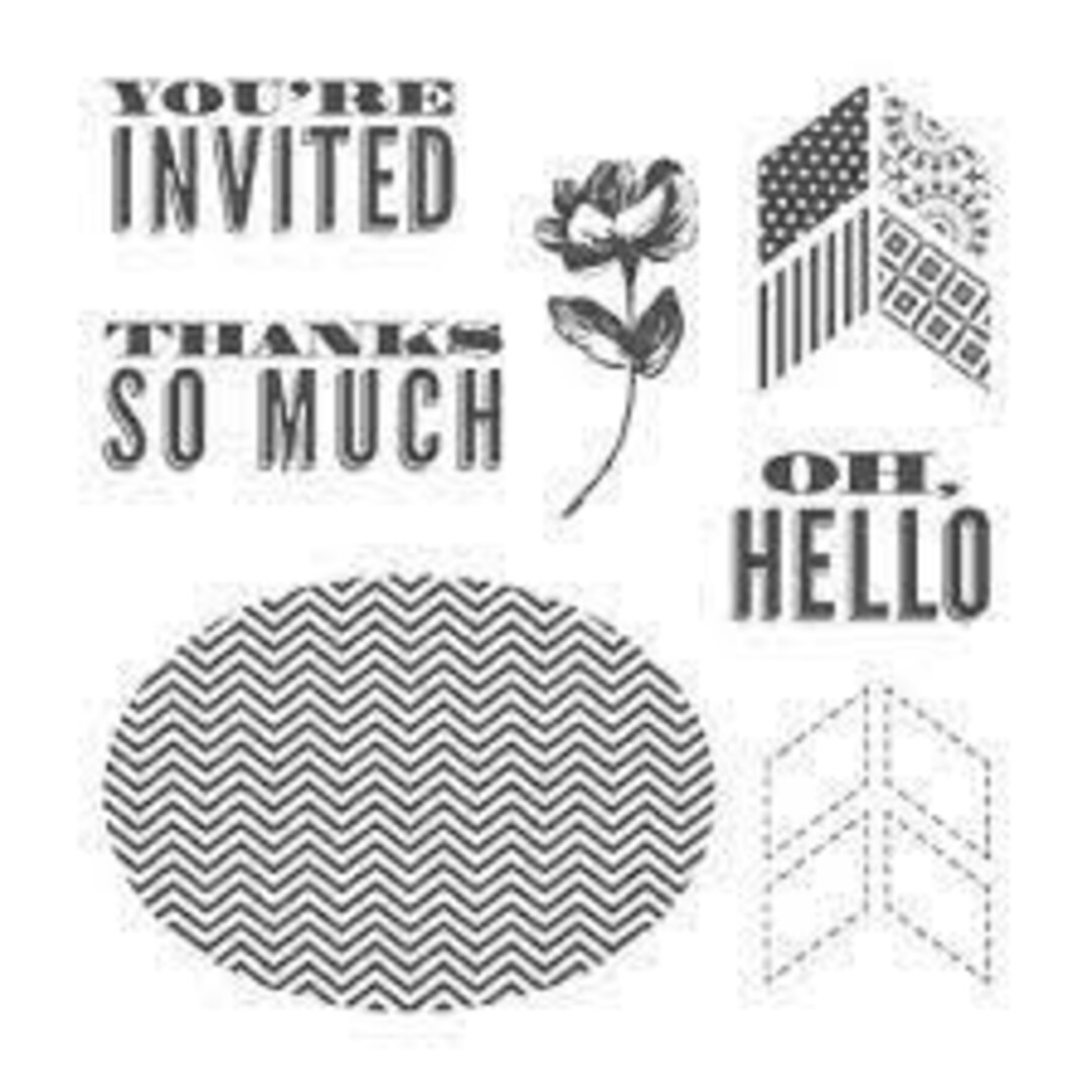 Oh, Hello Stamp Set From Stampin Up - Etsy