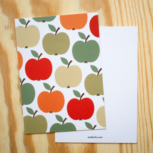 Apfel Postkarte