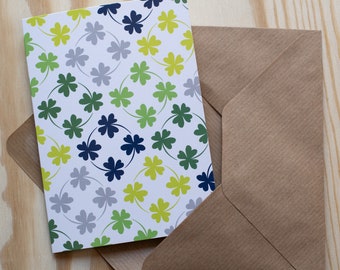 Clover leaf folding card with envelope
