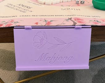 Porta carte Mahjong personalizzato per tavolo – da posizionare sotto il tappetino – con supporto – design pieghevole salvaspazio – Accessorio per tavolo da Mahjong.
