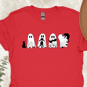 Ghost Black Cat Halloween shirt ,Spooky Ghost Cat Halloween T-Shirt, Halloween Cat Owner Tee, Cat Lover Gift Spooky Season Shirt