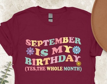 September Birthday T-Shirt, Virgo Girl Gift