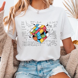 Colorful Rubiks Cube Shirt, Cube Game Math T-Shirt,Rubiks Cube Shirt Gift,Rubiks Solve Lover Sweatshirt, Rubik Cube Solution Formula T-Shirt