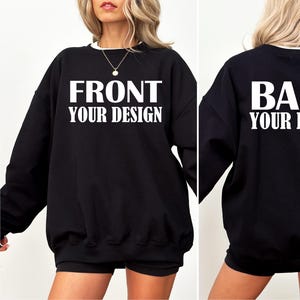 Custom Text and Photo Shirt, Personalized Name or Logo Tee, Add Your Own Design, Business Branding Shirt, Front and Back Customization