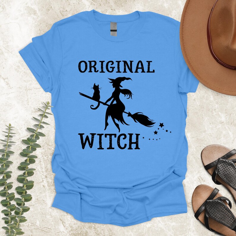 Mommy and Me Halloween Tshirt, Original Witch and Witch in Training