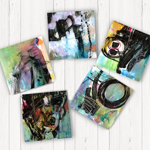 Original Abstract Art, Abstract Painting, Affordable art - Abstract Composition Group 5