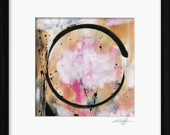 Original framed Enso painting - Enso Abstract 12