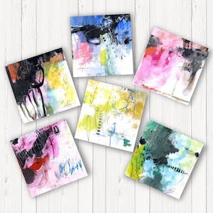 Original Abstract Art, Abstract Painting, Affordable art - Abstract Composition Group 1