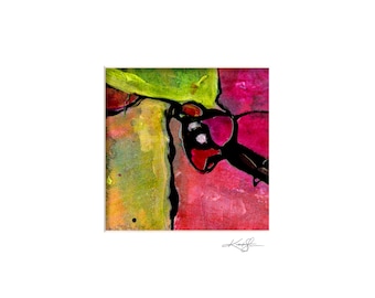 Original Colorful Abstract Painting in Mat - Luminous Gems 5