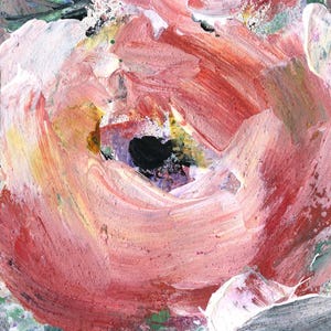 Original Abstract Floral Painting, Flower Art, Affordable Original Painting - Floral Wonders 2