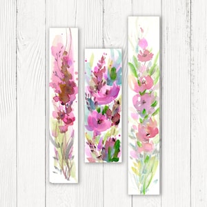 Original Watercolor Floral Art, Flower Painting, Affordable art - Beautiful Floral Group 1