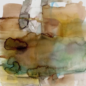 Original Watercolor Zen Abstract Painting, Serene Art, Affordable Original Painting - Beauty Of Simplicity 2