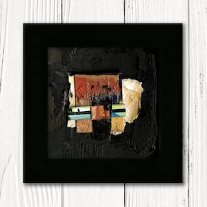 Original Framed Mixed Media art - Abstract Gems 5