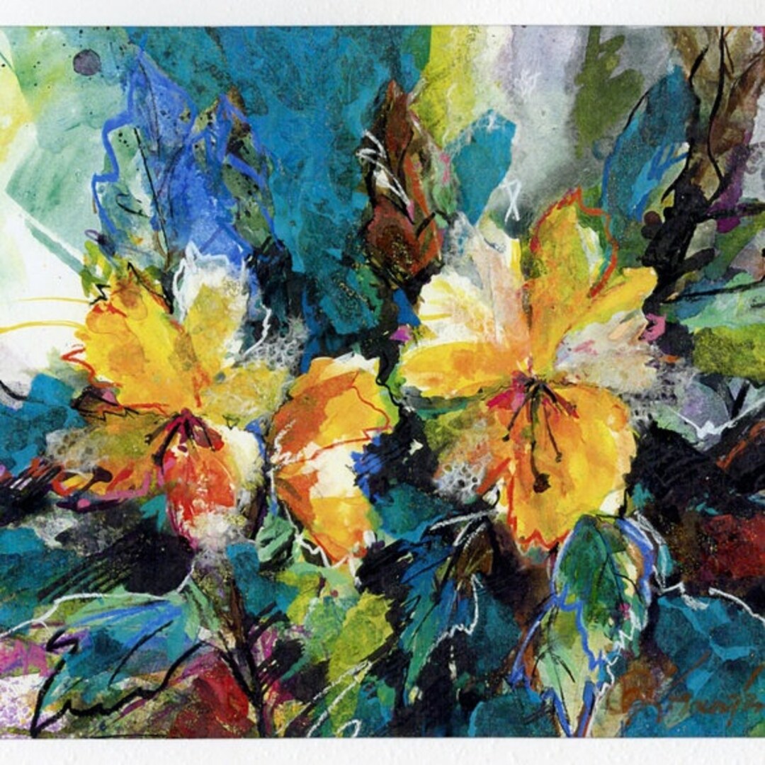 Yellow Flowers, Flower Print 8x10 Presentation Mat - Etsy