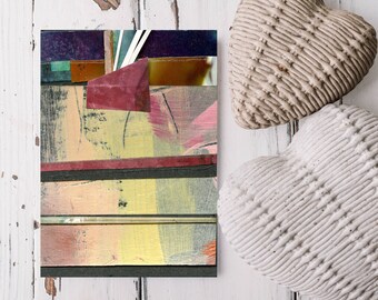 Original Abstract Collage ACEO Art, Mixed Media Painting - Abstract Collage 4