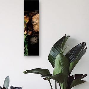 Abstract painting, Mixed Media on Wood, Original recycled art, Affordable Art - Ancient Passages 3