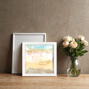 Original Watercolor Zen Abstract Painting, Serene Art, Affordable Original Painting - Beauty Of Simplicity 1
