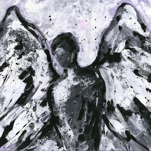 Large Abstract Angel Painting, Spiritual Art - Angel 100