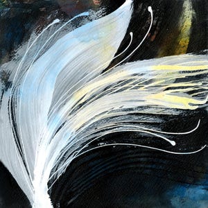 Original Abstract Floral Zen Painting, Serene Art, Affordable Original Painting - Beautiful Melody 67