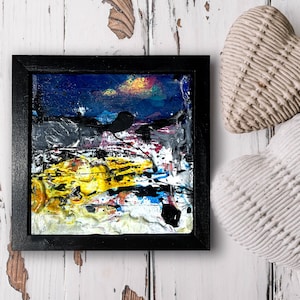 Abstract painting, Small Framed Mixed Media art, Original, Affordable art - Abstract Delights 3