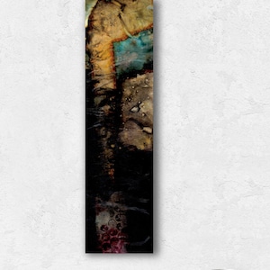 Abstract painting, Mixed Media on Wood, Original recycled art, Affordable Art - Ancient Passages 4