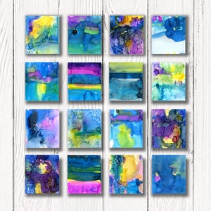 Original Abstract Watercolor Art, Abstract Painting, Affordable art - Lost In Meditation group 2