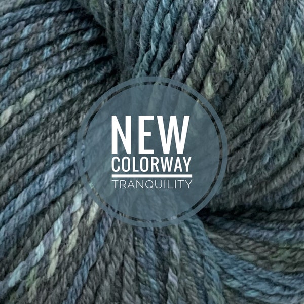 Wool-Tone Bulky, 5 Colorways, 100% Variegated Wool, Hand-spun, Hand-dyed, Bulky Yarn, 2 Ounce Skein