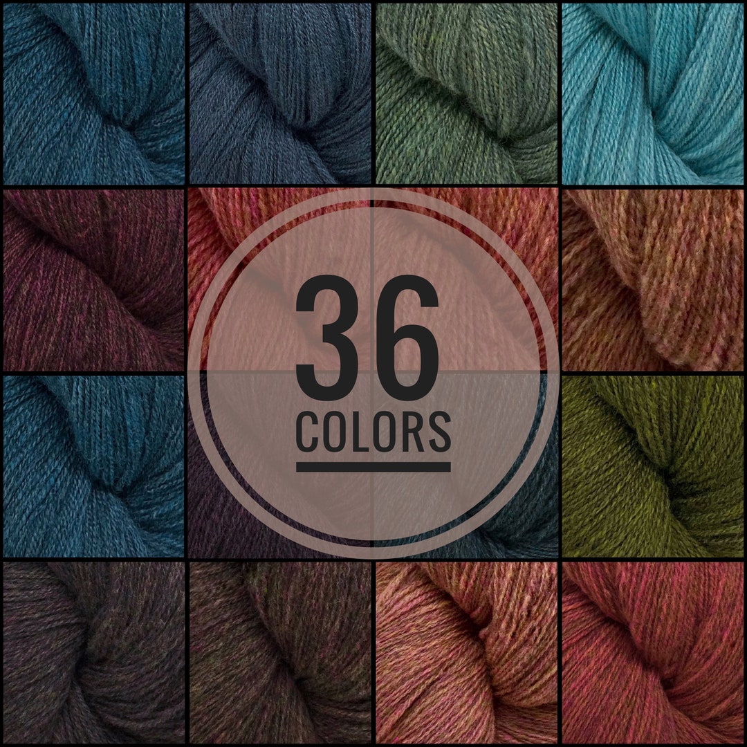 Wool-tone Solids, 36 Heathered Colors, 100% Wool, Hand-dyed, Hand-spun ...