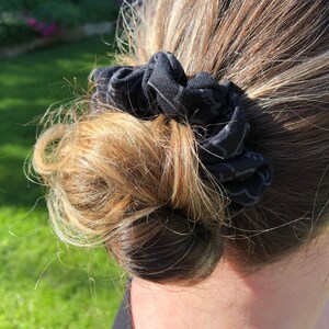 UV-Reflective Bats Black Scrunchies